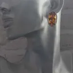 Янтарные серьги