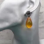 Янтарные серьги