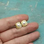 золотые серьги с жемчугом