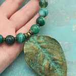 Бусы с натуральными камнями - агат