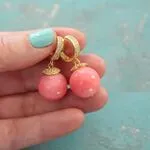 Серьги с кораллами