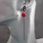Серьги с цепочками