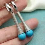 Бирюзовые серьги
