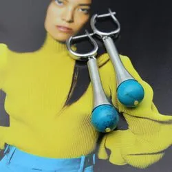 Серьги с бирюзой