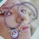 Колье аметистовое