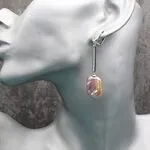 Стильные серьги с барочным жемчугом