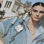 Серьги из жемчуга и перламутра - клевер