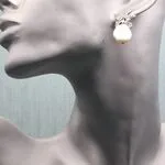 Серьги из серебра и барочного жемчуга