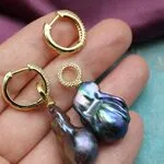 Серьги с барочными жемчужинами