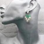 Серьги с натуральным жемчугом
