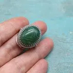 Кольцо с агатом
