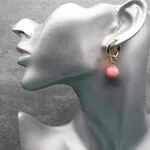 Авторские серьги с кораллами