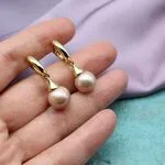 Жемчуг касуми. Серьги с розовым жемчугом