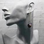 Авторские серьги с барочным жемчугом