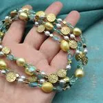 Длинное колье сотуар с барочным жемчугом
