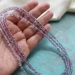 Колье с прозрачным аметистом