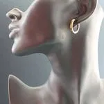 Серьги кольца, конго