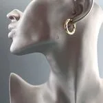 Стильные серьги конго