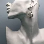 Крупные серьги с агатом