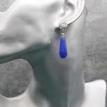 Агатовые серьги