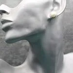 Скрьги пусеты с жемчугом