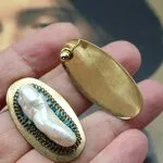 Серьги с экзотическим жемчугом