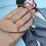 Стильное колье с аризонской бирюзой