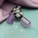 Аметистовые серьги