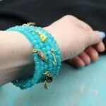 Браслет Тиффани - браслет с камнями цвета тиффани