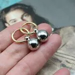 Серьги со съемными подвесками