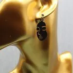 Серебряные серьги лица