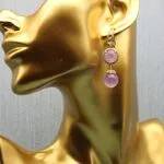 Аметичстовые серьги