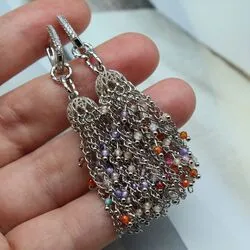 Серьги кисти с цепочками
