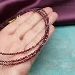 Многорядное ожерелье с гранатами