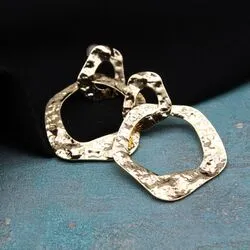 Серьги стильные серьги конго