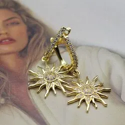 Серьги в виде солнца