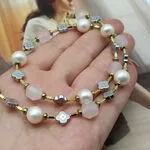 Авторские бусы с самоцветами