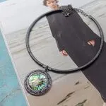 Чокер с натуральными камнями