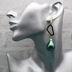 Авторские серьги с жемчугом