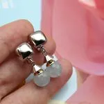Аквамариновые серьги