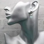 Серьги с голубыми камнями