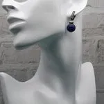 Дизайнерские серьги с лазуритом