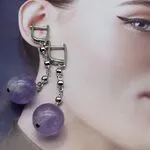 Серьги с аметистами - аметистовые серьги