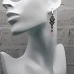 Серьги с розовым кварцем - авторские серьги с розовыми камнями