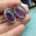 Серьги с флюоритом