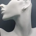 Серьги стильные асимметричные