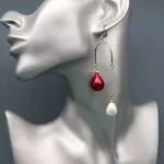 Серьги с японским жемчугом