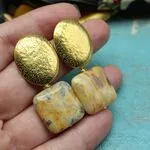 Стильные серьги с агатом