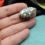 Кольцо с мозаикой из перламутра