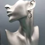 Серьги с прозрачными камнями